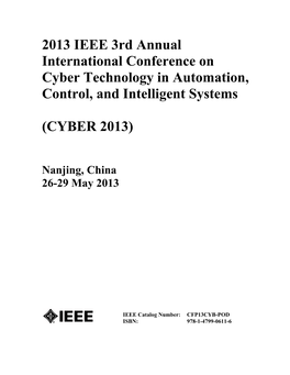 IEEE CYBER 2013 Conference Paper