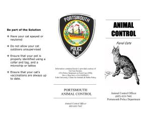 Feral Cats � Do Not Allow Your Cat Outdoors Unsupervised