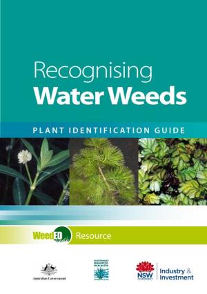Recognising Water Weeds