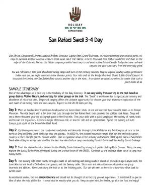 San Rafael Swell 3-4 Day