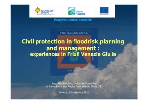 Ci Il P Otection in Flood Isk Planning Civil Protection in Floodrisk