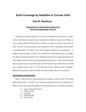 Earth Coverage by Satellites in Circular Orbit