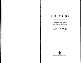 Excerpts from Hillbilly Elegy