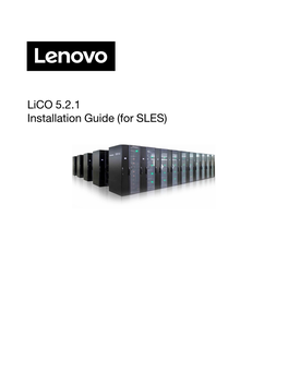 Lico 5.2.1 Installation Guide (For SLES) Second Edition (January 2019)