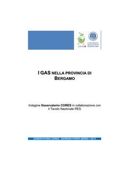 I Gas Nella Provincia Di Bergamo