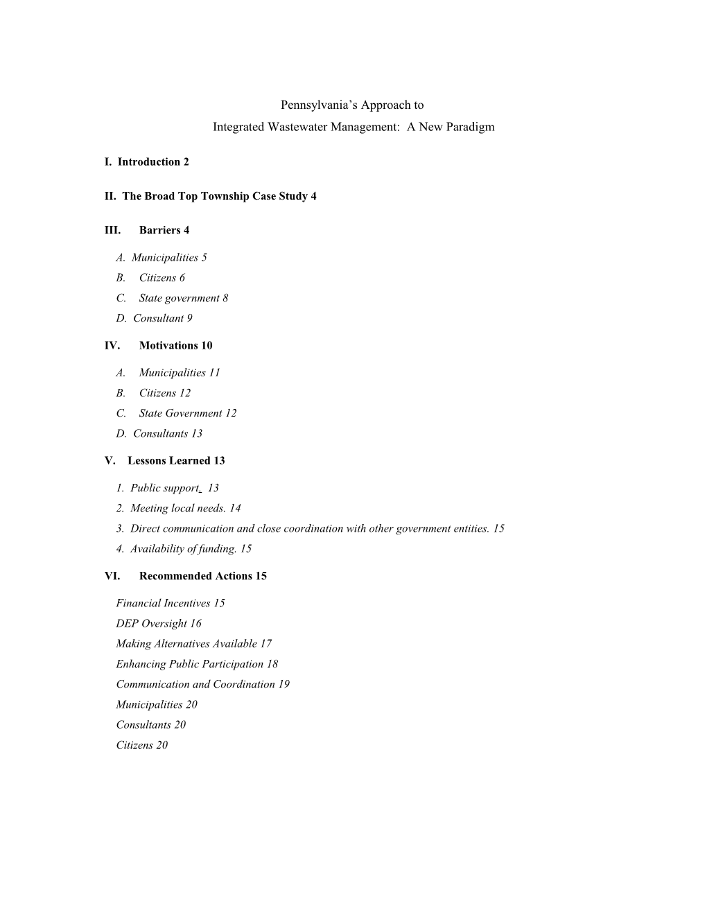 II. the Broad Top Township Case Study 4