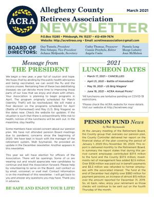 2021 – 03 Newsletter