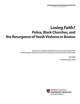 Losing Faith? Police, Black Churches, and the Resurgence of Youth Violence in Boston