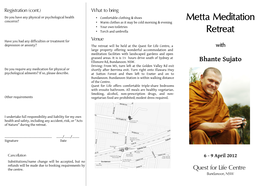 Metta Meditation Retreat