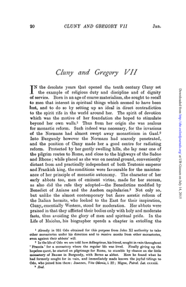 Cluny and Gregory VII