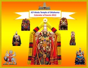 ICF Hindu Temple of Oklahoma Calendar of Events 2012 Vaishno Devi Temple