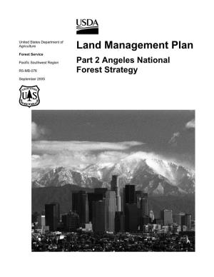 Land Management Plan Forest Service