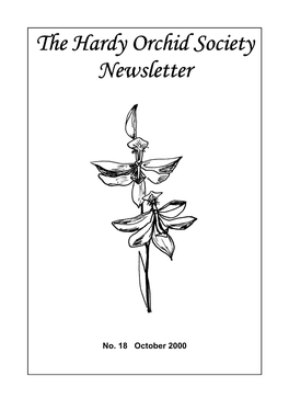 The Hardy Orchid Society Newsletter