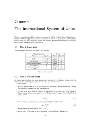 The International System of Units