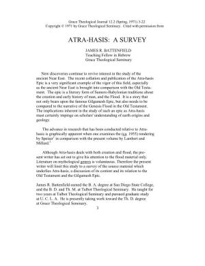 Atra-Hasis: a Survey
