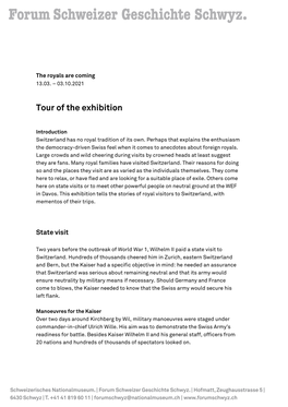 Tour of the Exhibition