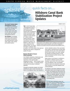 Hillsboro Canal Bank Stabilization Project Updates