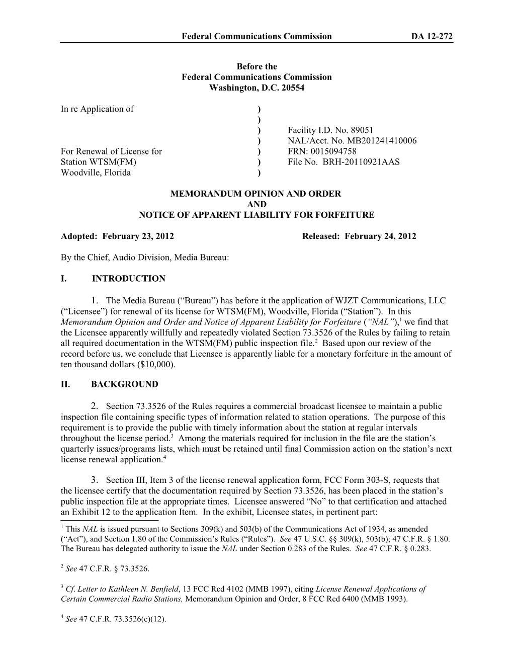 Memorandum Opinion and Order s29