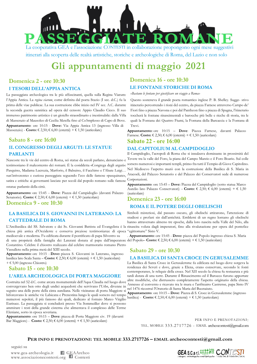 Gli Appuntamenti Di Maggio 2021