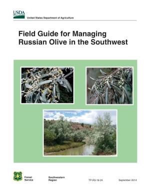 Field Guide for Managing Russian Olive in the Southwest