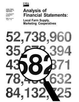 Analysis of Financial Statements: Local Farm Supply, Marketing Cooperatives