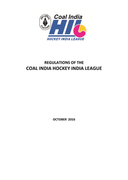 Coal India Hockey India League