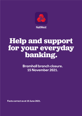 Help and Support for Your Everyday Banking