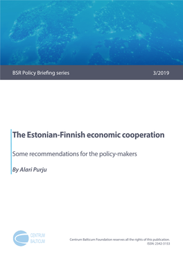 The Estonian-Finnish Economic Cooperation