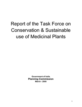 Task Force on Medicinal Plants