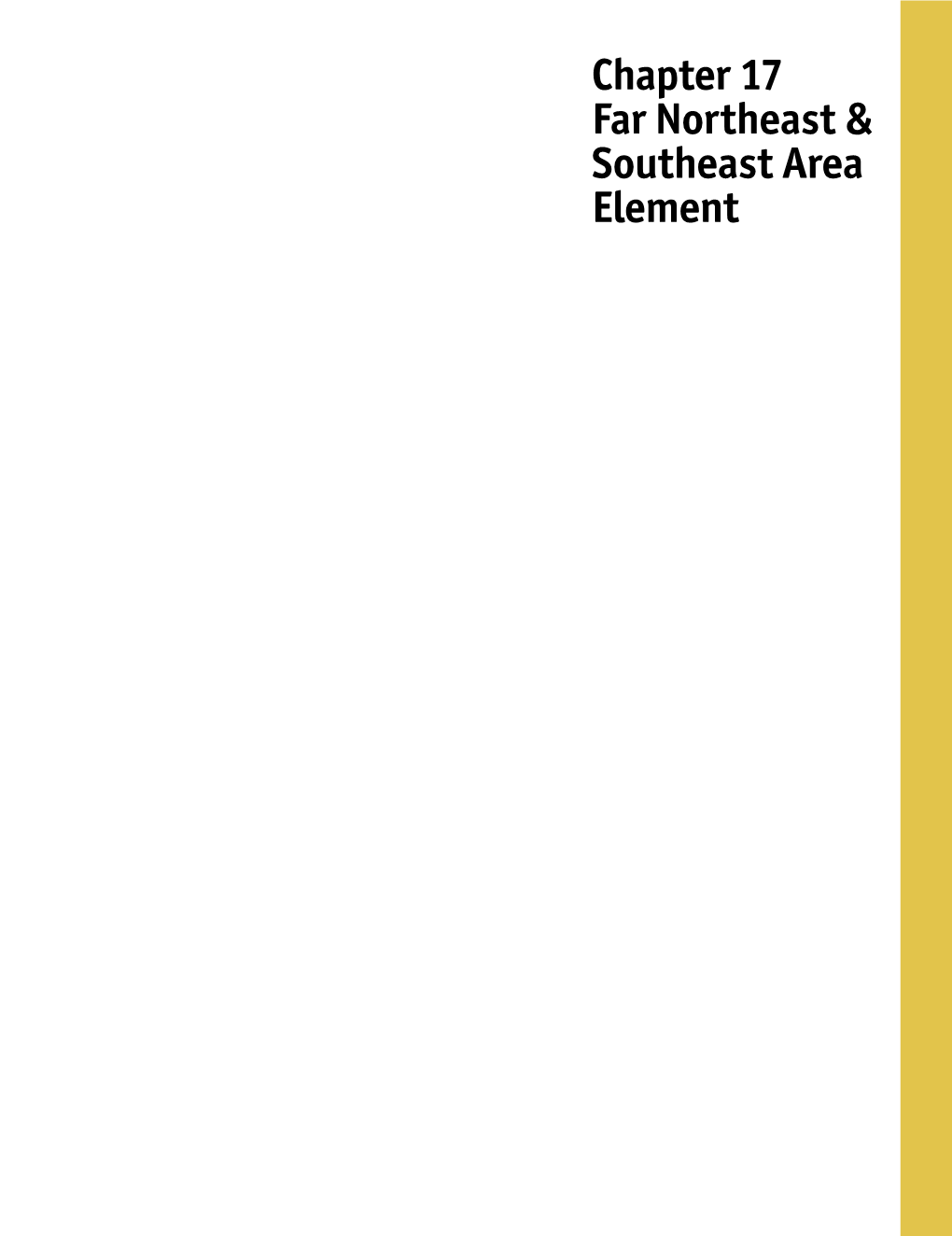 Far Northeast and Southeast Area Element