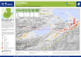 GUATEMALA Tropical Cyclone Izabal Department TC20201119GTM Imagery Analysis: 23 November 2020 | Published 25 November 2020 | Version 1.0