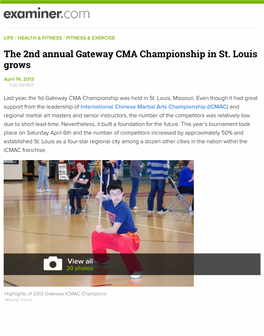 The 2Nd Annual Gateway CMA Championship in St. Louis Grows