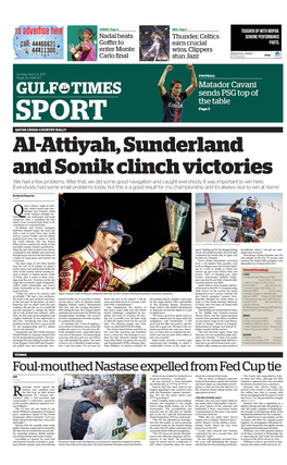 Al-Attiyah, Sunderland and Sonik Clinch Victories ‘We Had a Few Problems