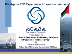 The Aqaba PPP Experience & Lessons Learned