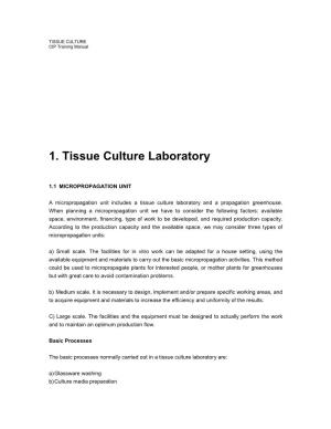 1. Tissue Culture Laboratory