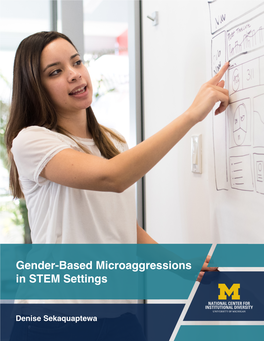 Gender-Based Microaggressions in STEM Settings