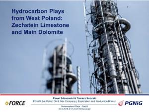 Hydrocarbon Plays from West Poland: Zechstein Limestone and Main Dolomite