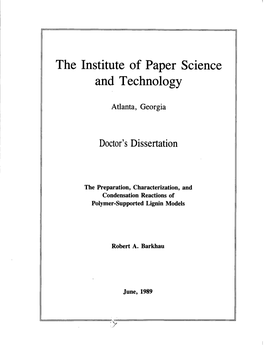 The Institute of Paper Science and Technology