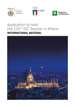 Application to Host the 132Nd IOC Session in Milano