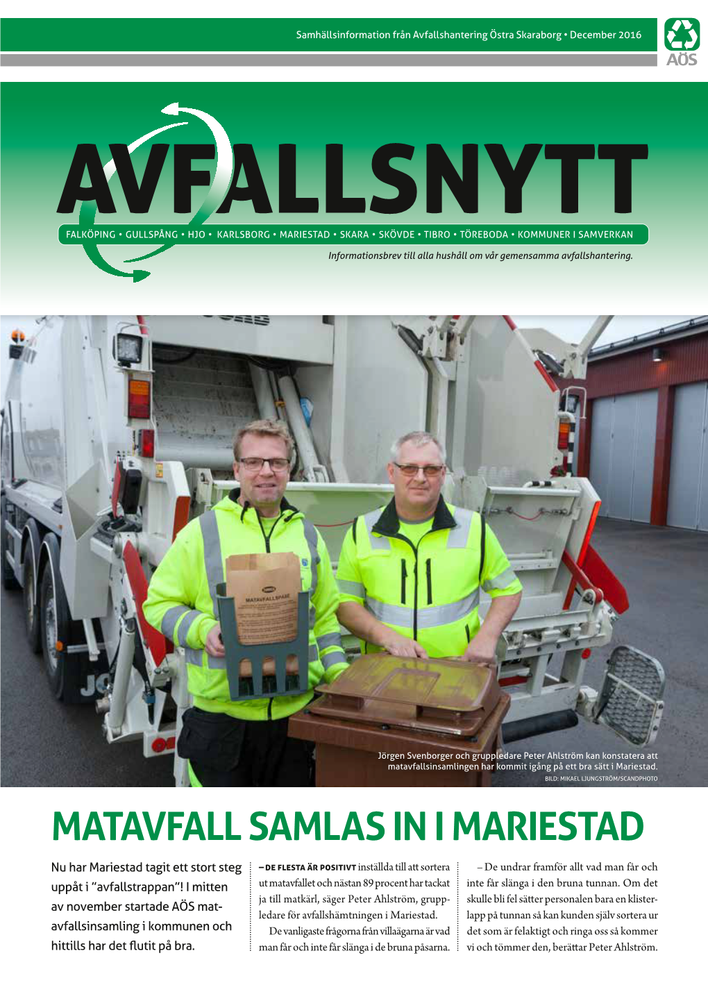 Matavfall Samlas in I Mariestad