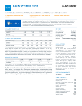 Factsheet Equity Dividend Fund Class Inst