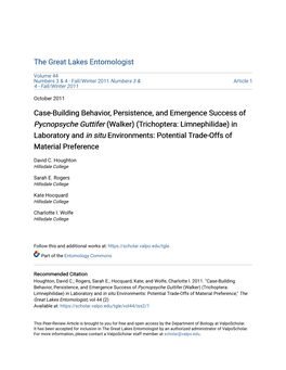 Case-Building Behavior, Persistence, and Emergence