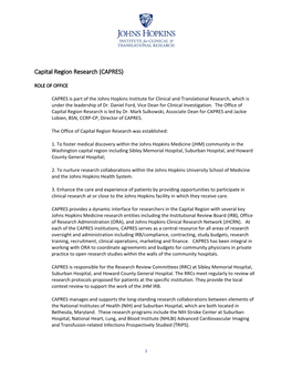 Capital Region Research (CAPRES)