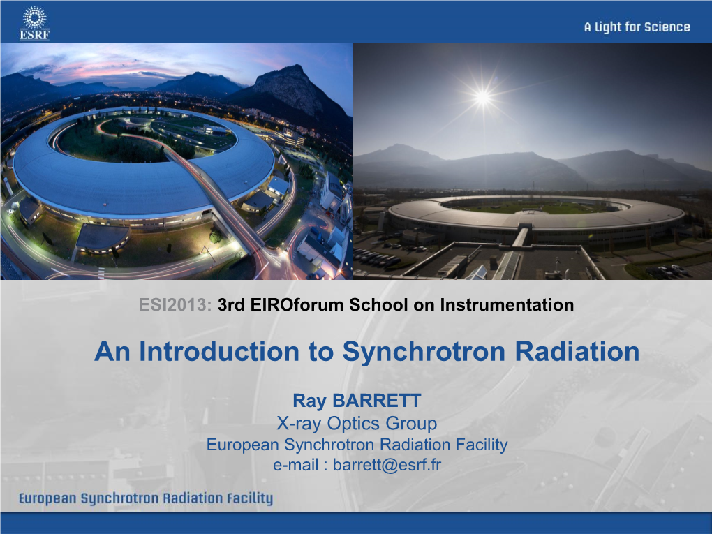 X-Ray Optics for Synchrotron Radiation Beamlines