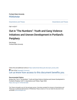 Youth and Gang Violence Initiatives and Uneven Development in Portland's Periphery