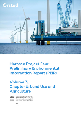 Hornsea Project Four: Preliminary Environmental Information Report (PEIR)