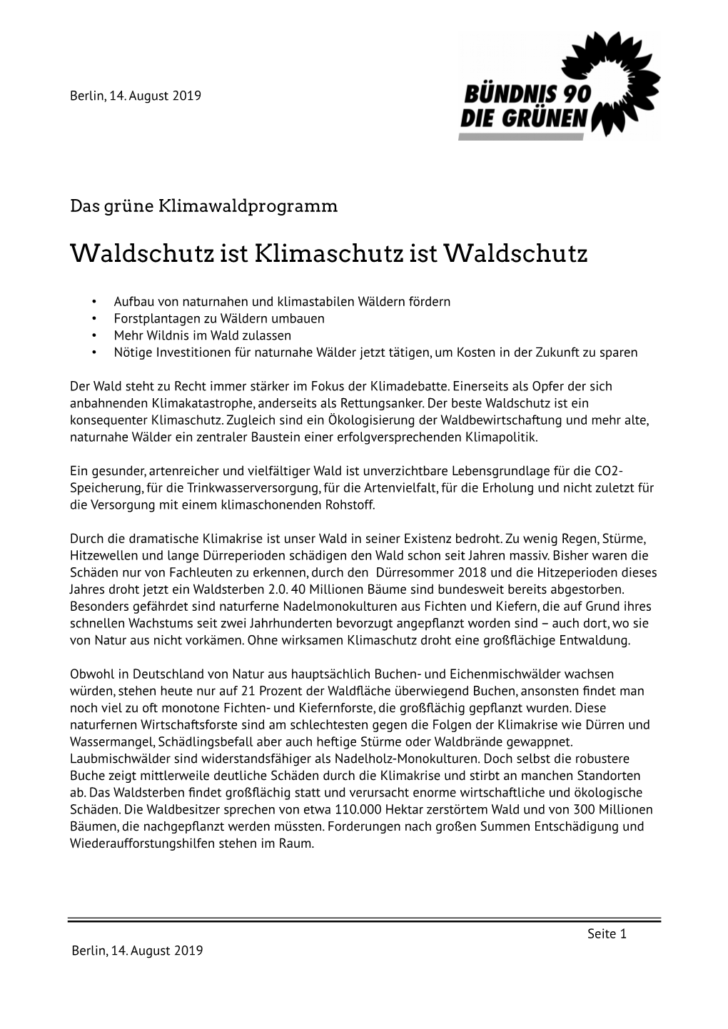 Waldschutz Ist Klimaschutz Ist Waldschutz