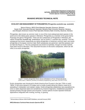 Invasive Species Technical Note No. MT-35, Ecology and Management
