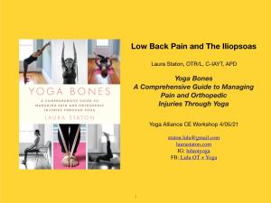 Lower Back Pain and the Iliopsoas (PDF)