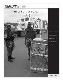 "Must Boys Be Boys? Ending Sexual Exploitation and Abuse in UN